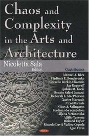 Front cover of Chaos and Complexity in the Arts and Architecture by Nicoletta Sala