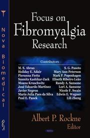 Front cover of Focus on Fibromyalgia Research by Albert P. Rockne