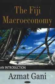 Front cover of The Fiji Macroeconomy by Azmat Gani