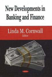 Cover of New Developments in Banking and Finance by Linda M. Cornwall
