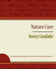 Front cover of Nature Cure - Henry Lindlahr by Henry Lindlahr