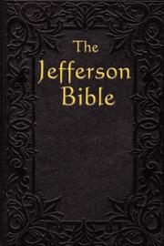 Front cover of Life and Morals of Jesus of Nazareth by Thomas Jefferson