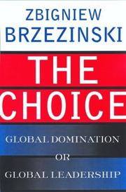 Cover of The Choice by Zbigniew Brzezinski