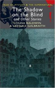 Cover of The Shadow on the Blind by Lettice Galbraith