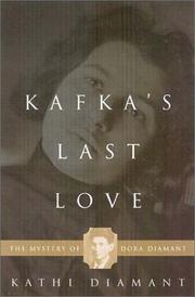 Cover of Kafka's Last Love by Kathi Diamant