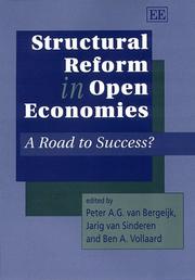 Front cover of Structural reform in open economies by Bergeijk, Peter A. G. van