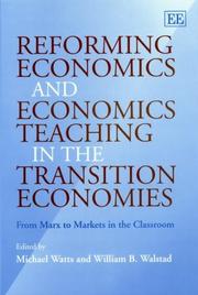 Front cover of Reforming economics and economics teaching in the transition economies by Michael Watts