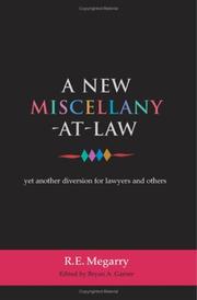 Cover of New Miscellany At Law by Sir Robert Edgar Megarry