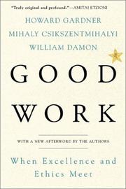Cover of Good Work by Howard Gardner