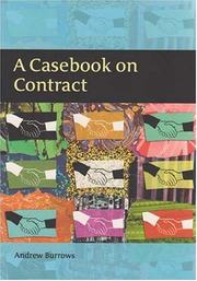 Cover of A Casebook on Contract by Andrew Burrows
