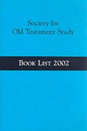 Cover of Society for Old Testament Study by George J. Brooke
