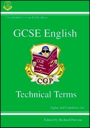 Front cover of GCSE English by Richard Parsons