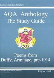 Front cover of GCSE English Literature AQA Anthology by Richard Parsons