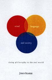 Cover of Mind, language, and society by John R. Searle