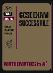 Front cover of Mathematics to A* (GCSE Exam Success File) by Brian Seager
