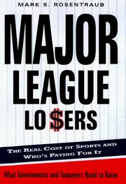Front cover of Major league losers by Mark S. Rosentraub