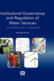 Front cover of Institutional Governance and Regulation of Water Services by Michael Rouse