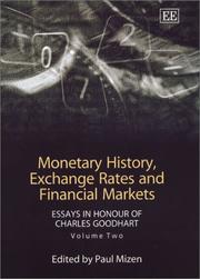 Front cover of Monetary History Exchange Rates and Financial Markets by Paul Mizen
