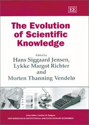 Front cover of EVOLUTION OF SCIENTIFIC KNOWLEDGE; ED. BY HANS SIGGAARD JENSEN by Hans Siggaard Jensen