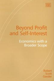 Front cover of Beyond Profit and Self-Interest by Robert Scott Gassler