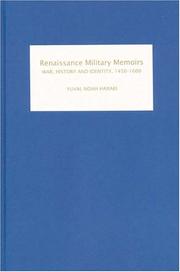 Front cover of Renaissance Military Memoirs by Yuval Noah Harari