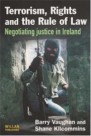 Front cover of Terrorism, rights and the rule of law by Barry Vaughan