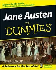Front cover of Jane Austen For Dummies by Joan Elizabeth Klingel Ray