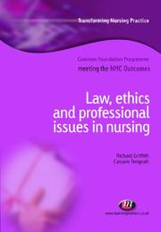 Front cover of Law and professional issues in nursing by Richard Griffith undifferentiated