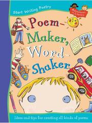 Front cover of Poem-maker, Word-shaker (Adventures in Literacy - Start Poetry) by Pie Corbett
