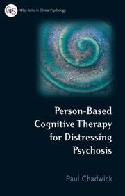 Front cover of Person-Based Cognitive Therapy for Distressing Psychosis by Paul Chadwick