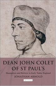 Front cover of Dean John Colet of St. Paul's by Jonathan Arnold