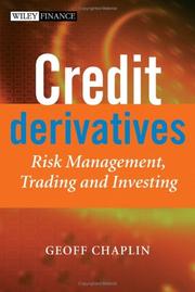 Cover of Credit Derivatives by Geoff Chaplin