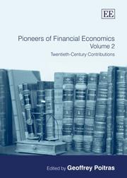 Front cover of Pioneers of Financial Economics by Geoffrey Poitras