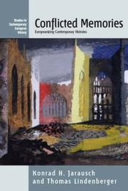 Front cover of Conflicted memories by Konrad Hugo Jarausch