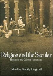 Cover of Religion and the Secular by Timothy Fitzgerald
