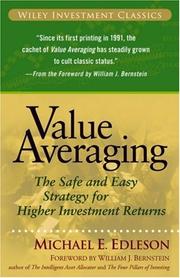 Cover of Value averaging by Michael E. Edleson