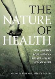 Front cover of NATURE OF HEALTH by James W. Peters