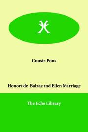 Cover of Cousin Pons by Honoré de Balzac