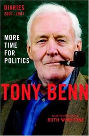 Front cover of More Time for Politics by Tony Benn