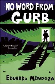 Front cover of Sin noticias de Gurb by Eduardo Mendoza