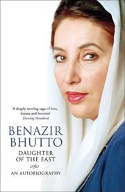 Cover of Daughter of the East by Benazir Bhutto