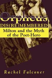 Front cover of Orpheus dis(re)membered by Rachel Falconer