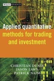 Cover of Applied quantitative methods for trading and investment by Christian Dunis