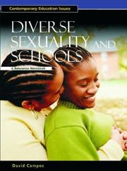 Front cover of Diverse Sexuality and Schools by David Campos