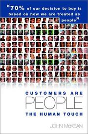 Front cover of Customers are people- by McKean, John