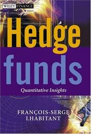 Front cover of Hedge Funds by François-Serge Lhabitant