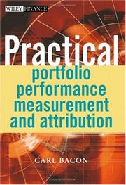 Cover of Practical Portfolio Performance Measurement and Attribution by Carl R. Bacon