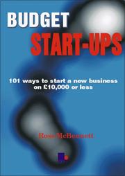 Cover of Budget Start Ups by Ross McBennett