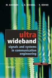 Front cover of Ultra-wideband signals and systems in communication engineering by M. Ghavami