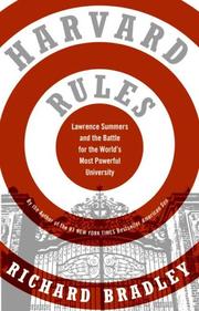 Cover of Harvard Rules by Richard Bradley